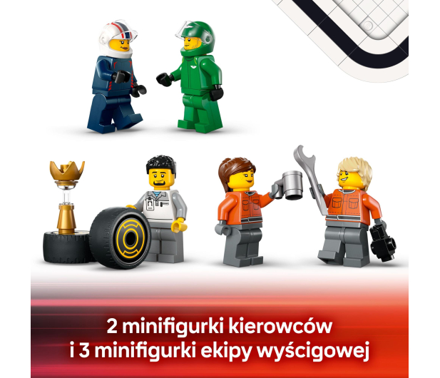 LEGO Ciy 60445 Ciężarówka z bolidami RB20 i AMR24 F1 - 1298087 - zdjęcie 8